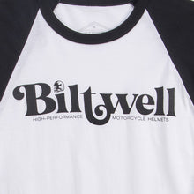 Load image into Gallery viewer, Biltwell High-Perf Raglan Tee - Black/White