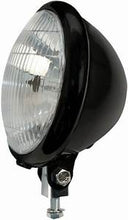 Load image into Gallery viewer, Bates Style 4.5" Black Bottom Mount Headlight with Blue Dot Beam Indicator