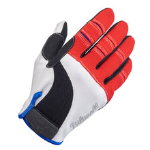 Load image into Gallery viewer, Biltwell Moto Gloves - Red/White/Blue
