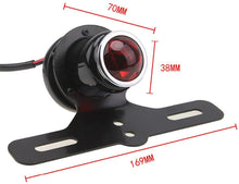 Load image into Gallery viewer, 1&quot; Round Motorcycle Brake Tail Light
