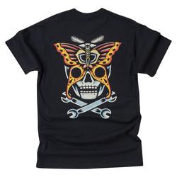 Biltwell Skull Moth Pocket T-shirt black