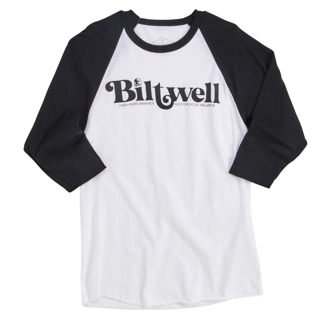 Biltwell High-Perf Raglan Tee - Black/White