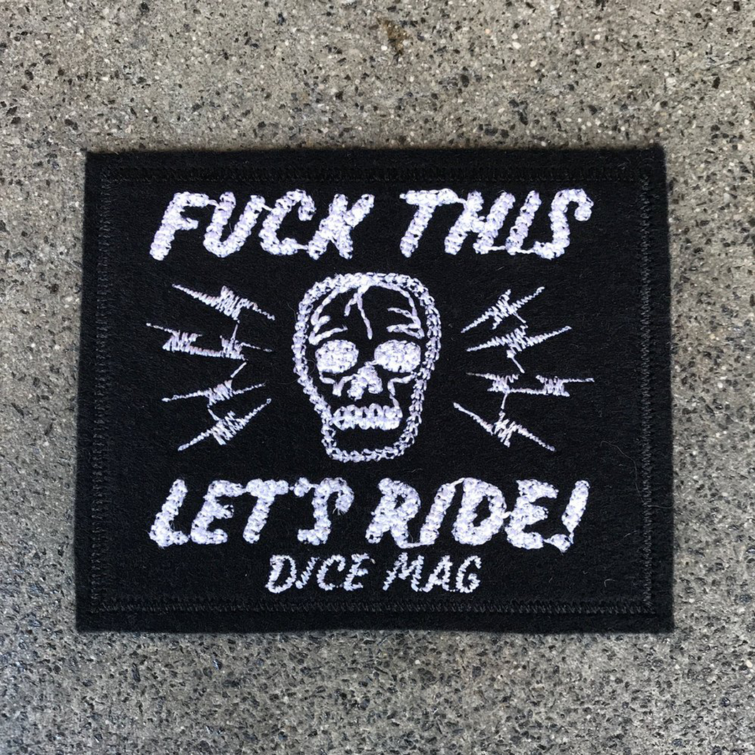 DICE FTLR Skull Chain Stitched Patch