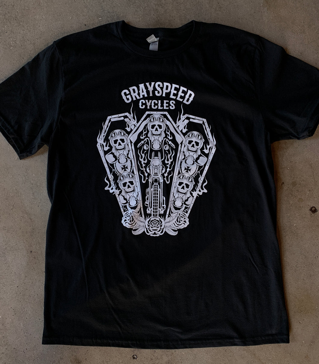 Grayspeed Cycles Coffin Cheater T-Shirt Blk
