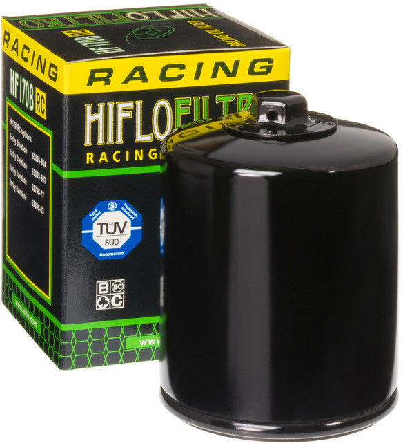 Hiflofiltro Racing Oil Filters For V-Twin EVO XL BLK